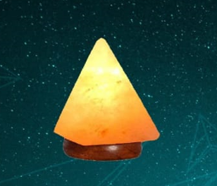 Pyramid Shaped Salt USB Lamp