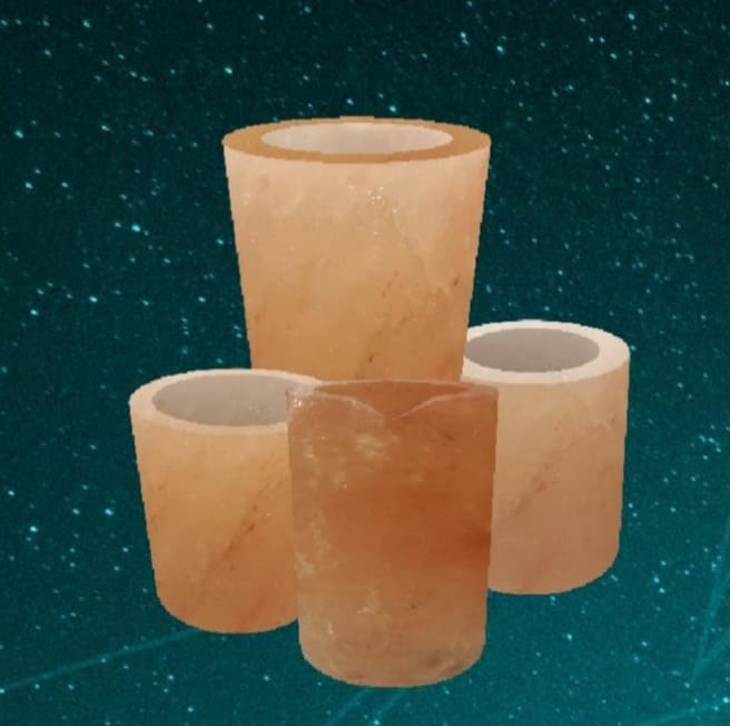 Himalayan Salt Sake Glases